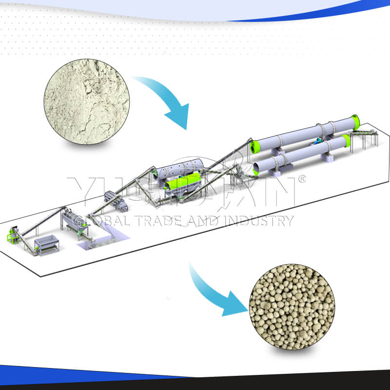 Linha de produção de fertilizantes calcários