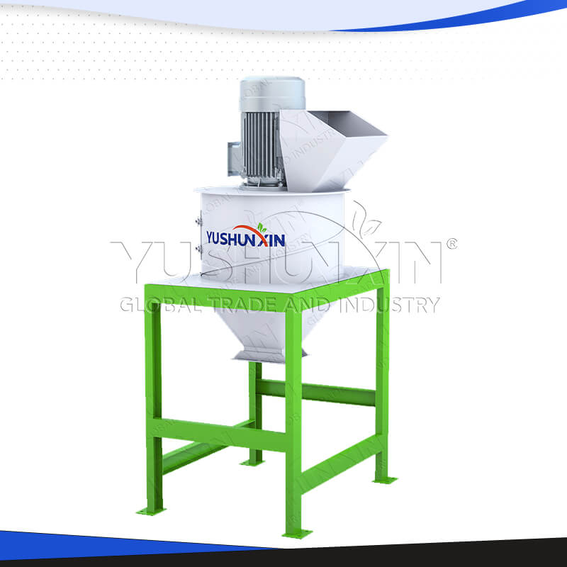 Chain crusher for fertilizers